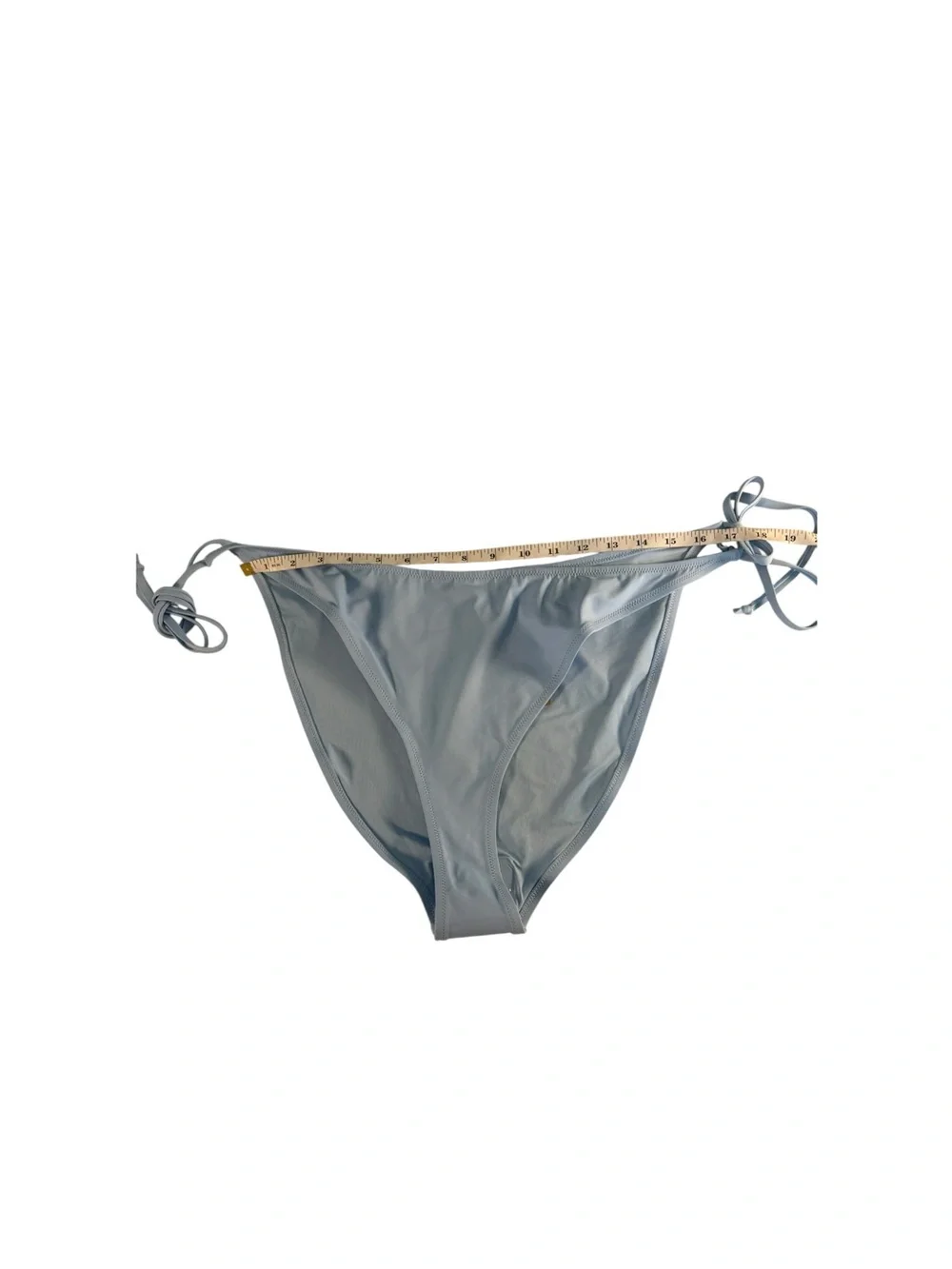 SKIMS Recycled Swim Bikini Set 4X Iris Blue Bandeau Dipped Tie Bottom NWT
